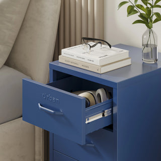 The Richmond - Industrial Style Metal Drawers In Navy Blue - Urban Lockers