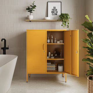 The Fulham - Home Style Storage Locker In Mustard - Urban Lockers