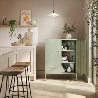 The Fulham - Home Style Storage Locker In Sage - Urban Lockers