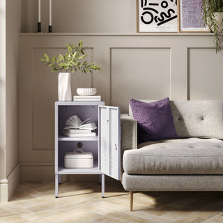 The Camden - Side Table, Storage Locker Lilac - Urban Lockers