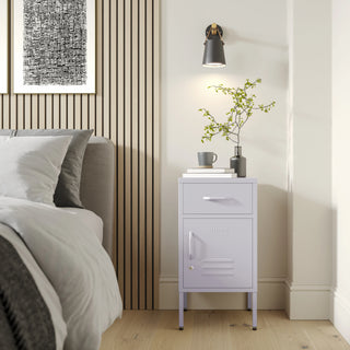 The Bromley - Side Table, Storage Locker Lilac - Urban Lockers