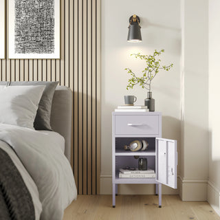 The Bromley - Side Table, Storage Locker Lilac - Urban Lockers