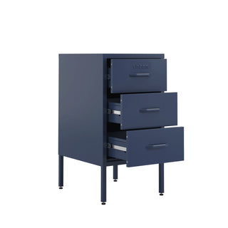 The Richmond - Industrial Style Metal Drawers In Navy Blue - Urban Lockers