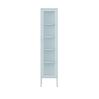 The Wimbledon - Fluted Glass Single Door Locker In Sky Blue - Urban Lockers