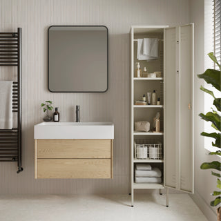 The Bexley - Tall Single Door Storage Locker In Vanilla - Urban Lockers
