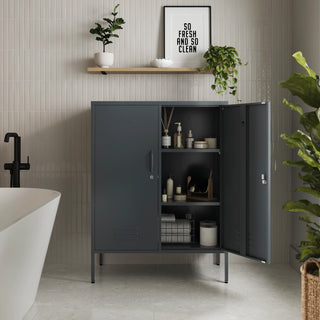 The Fulham - Home Style Storage Locker In Slate Grey - Urban Lockers