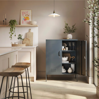 The Fulham - Home Style Storage Locker In Slate Grey - Urban Lockers