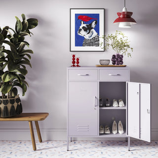 The Kensington - Home Style Storage Locker In Lilac - Urban Lockers